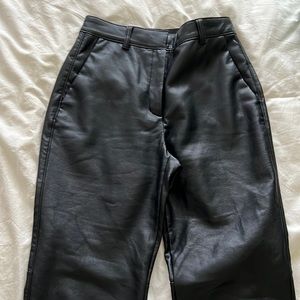 ARITZIA BABATON Leather Pants - Black Size 4